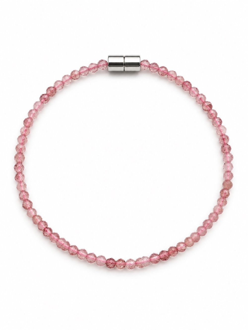 Strawberry Quartz Magnetic Bracelets/Extenders 7”